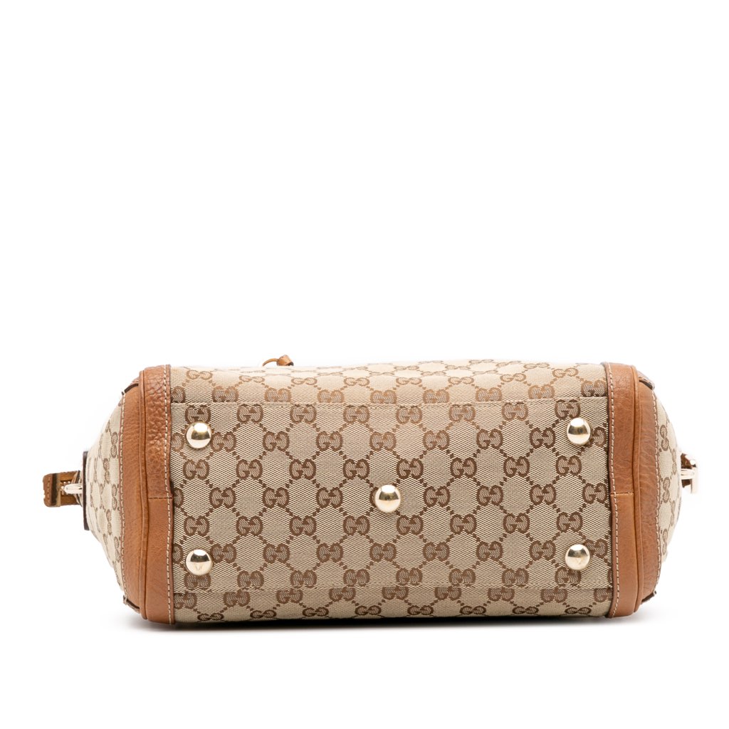 Gucci Medium GG Canvas Charm Satchel - 3