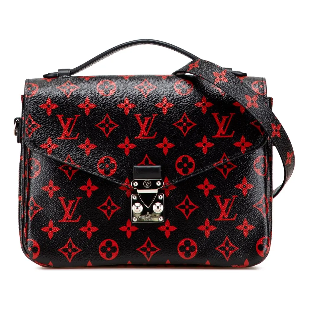 Louis Vuitton Monogram Infrarouge Pochette Metis Black Canvas Very good - Front View