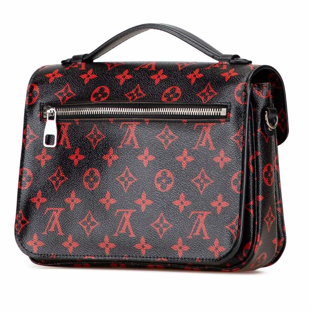Louis Vuitton Monogram Infrarouge Pochette Metis Black Canvas Very good - Back View