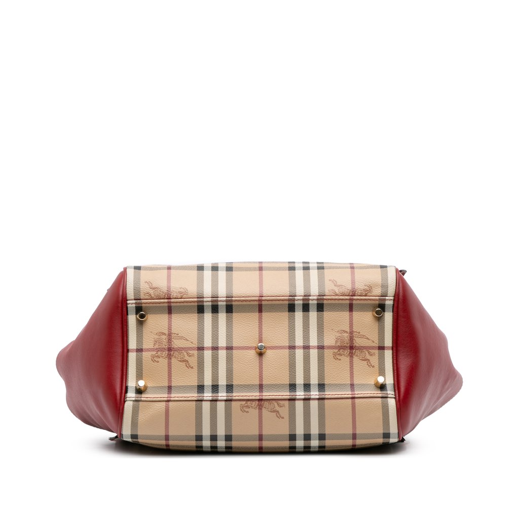 Burberry Small Haymarket Check Coated Canvas Canterbury Tote - Image 6