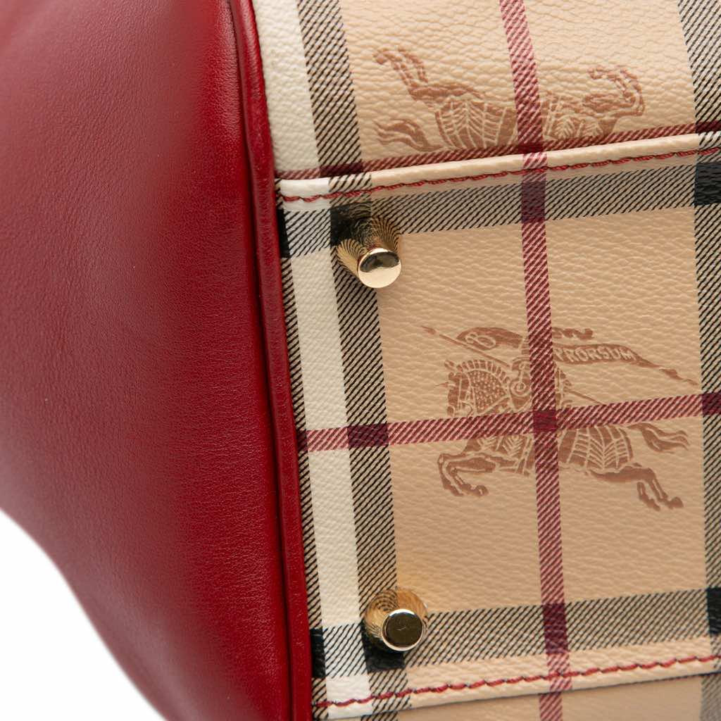 Burberry Small Haymarket Check Coated Canvas Canterbury Tote - Detail 2
