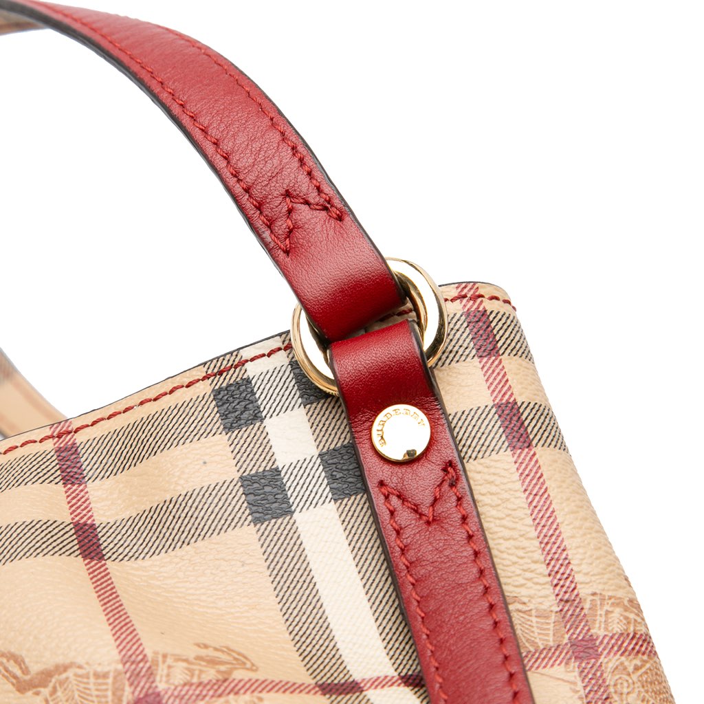 Burberry Small Haymarket Check Coated Canvas Canterbury Tote - Image 10