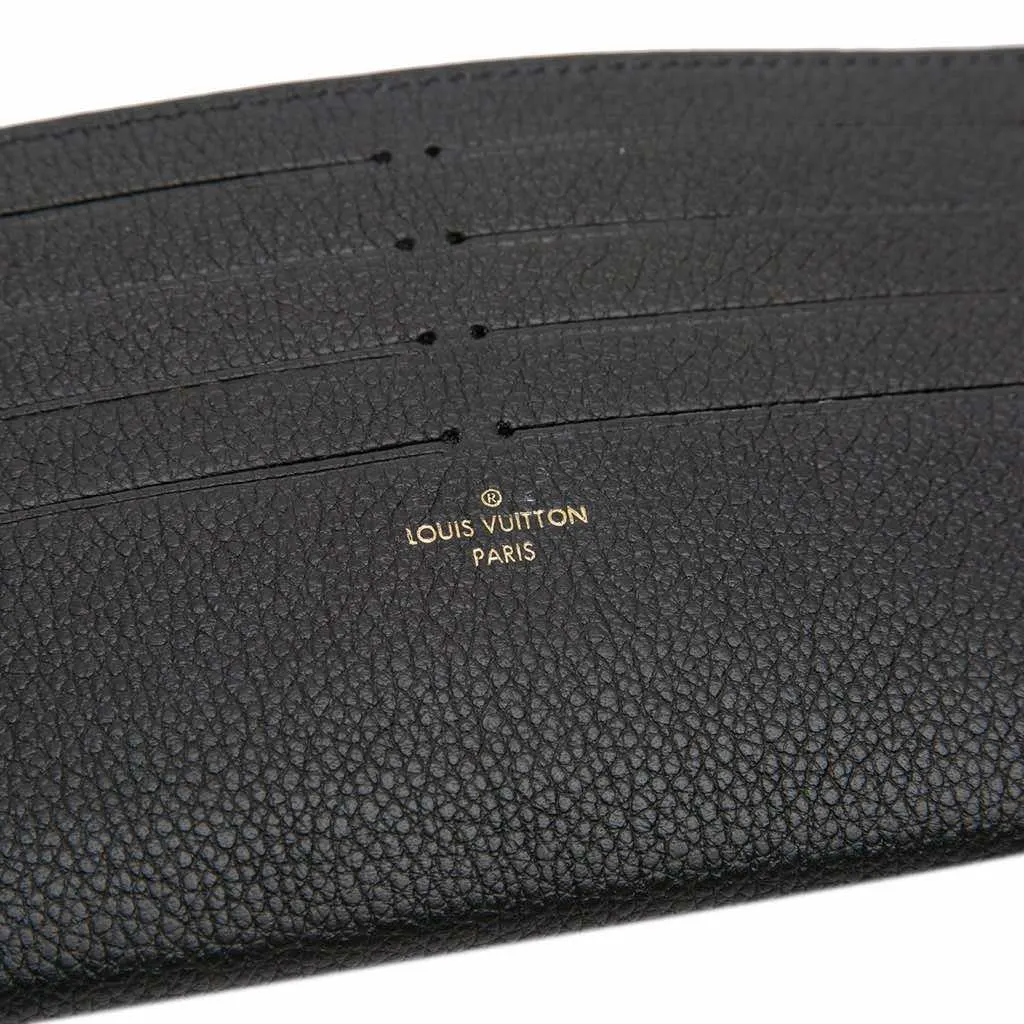 Louis Vuitton Calfskin Felicie Card Holder Insert Black Leather Good - Box View