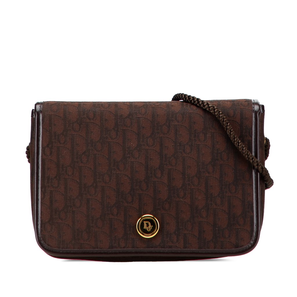 Dior Diorissimo Trotter Canvas Flap Crossbody