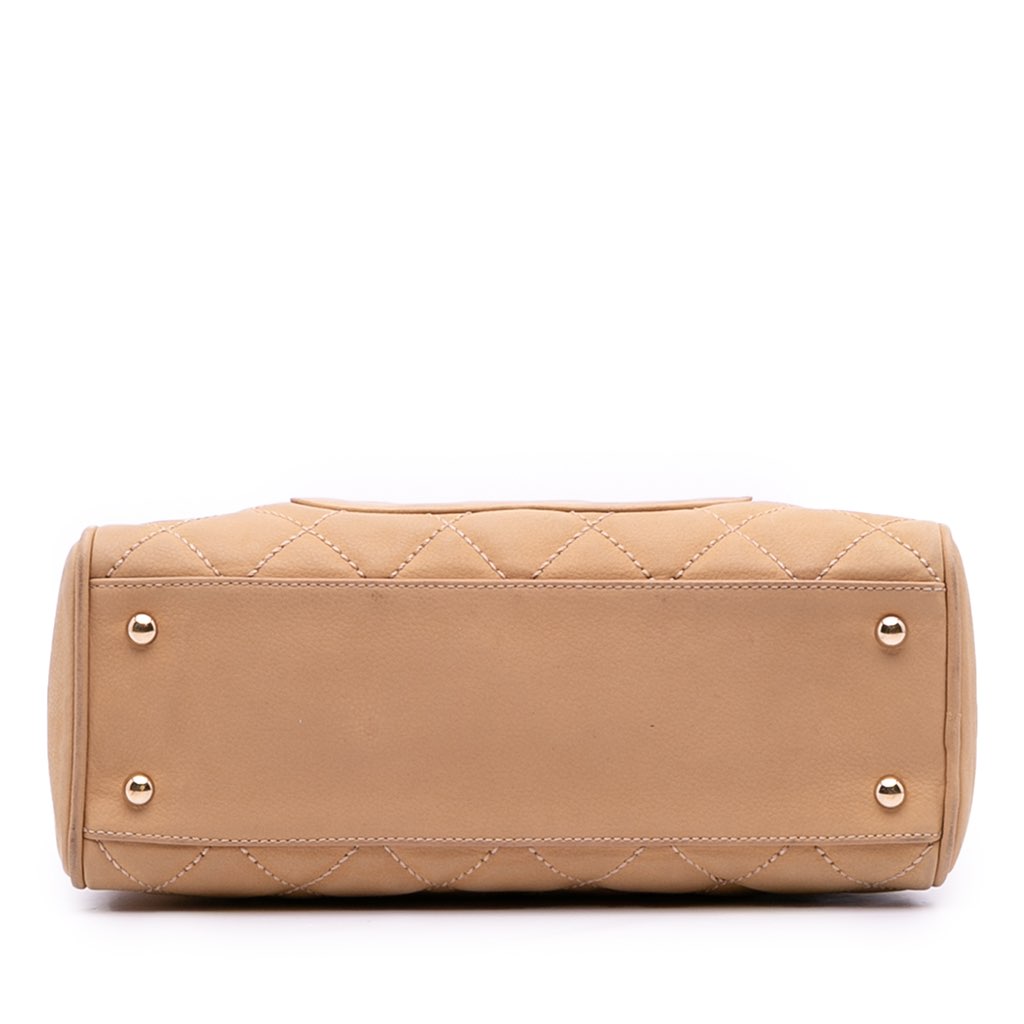 Chanel CC Quilted Caviar Bowling Bag - 3