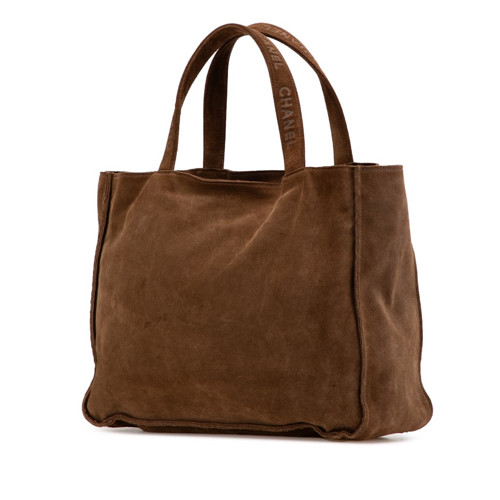 Chanel Suede Logo Strap Tote - 2