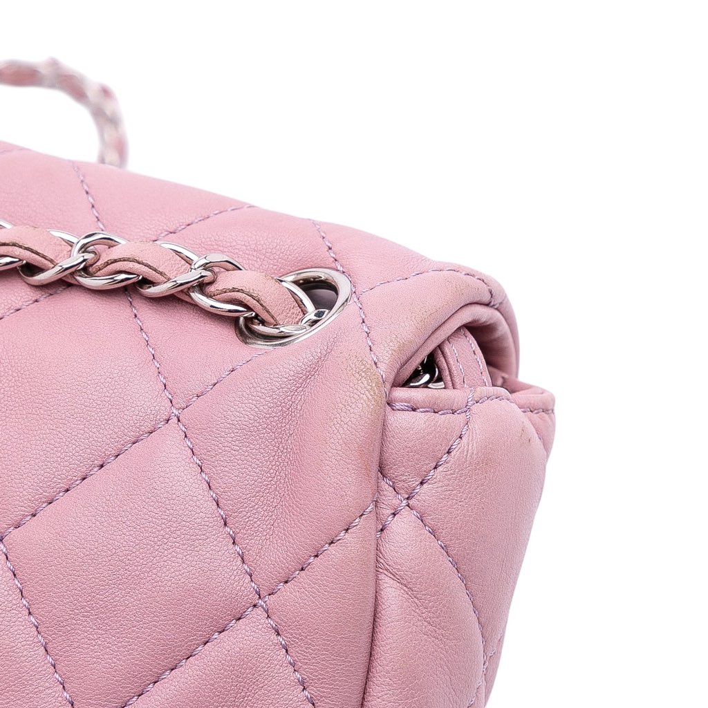 Chanel Medium Bicolor Lambskin and Calfskin CC Chain Flap - Image 10