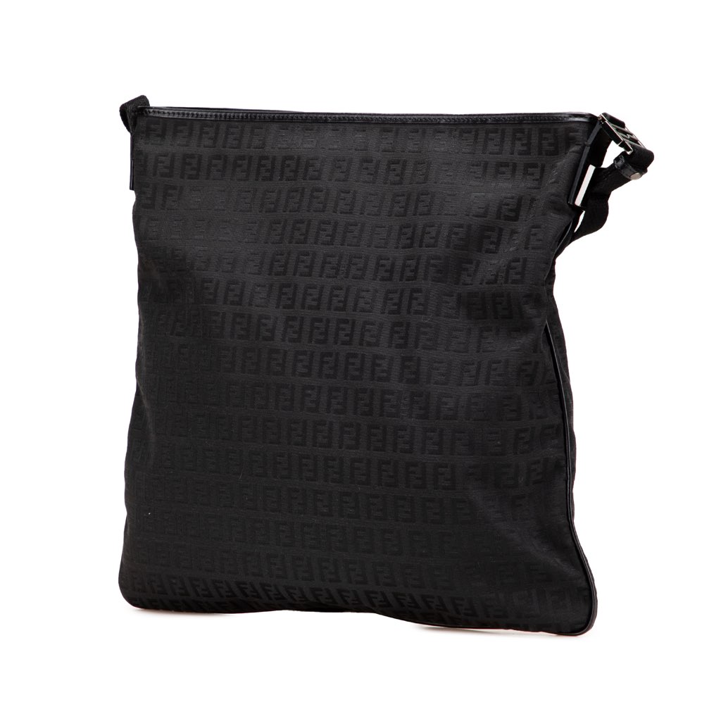 Fendi Zucchino Canvas Crossbody - Back view