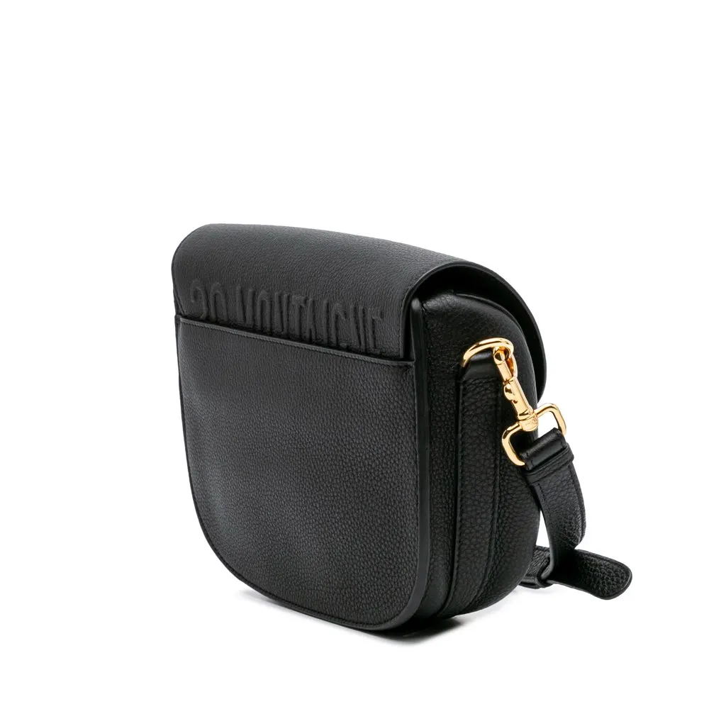 Dior Medium Grained Calfskin Bobby Crossbody Black Leather Good - Back View