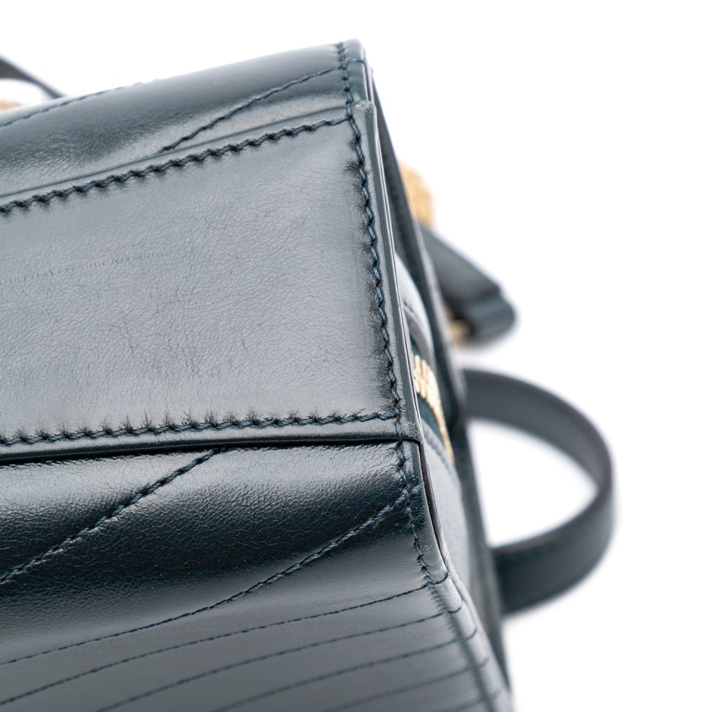 Chanel CC Chevron Calfskin Medal Flap - Image 13