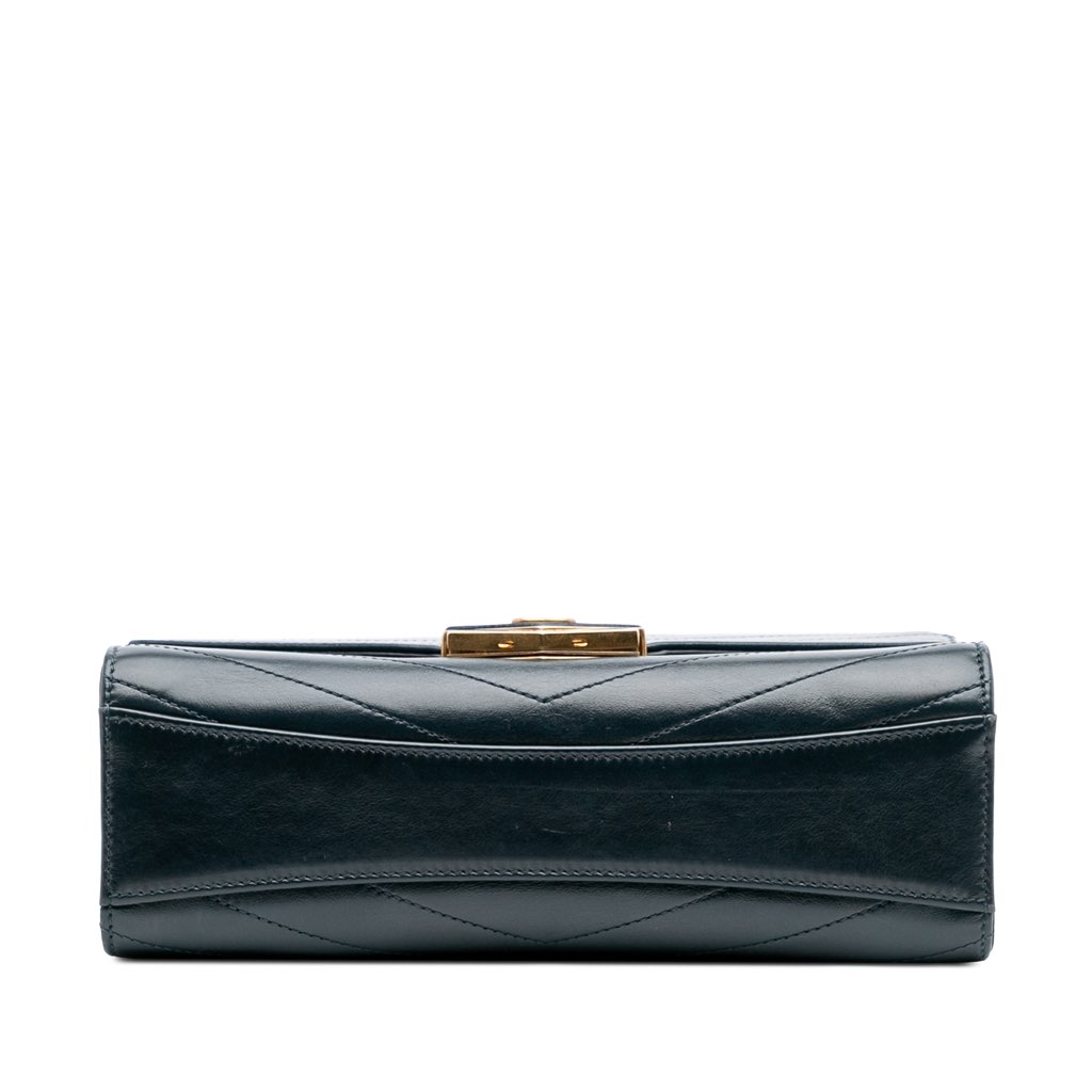 Chanel CC Chevron Calfskin Medal Flap - Image 6