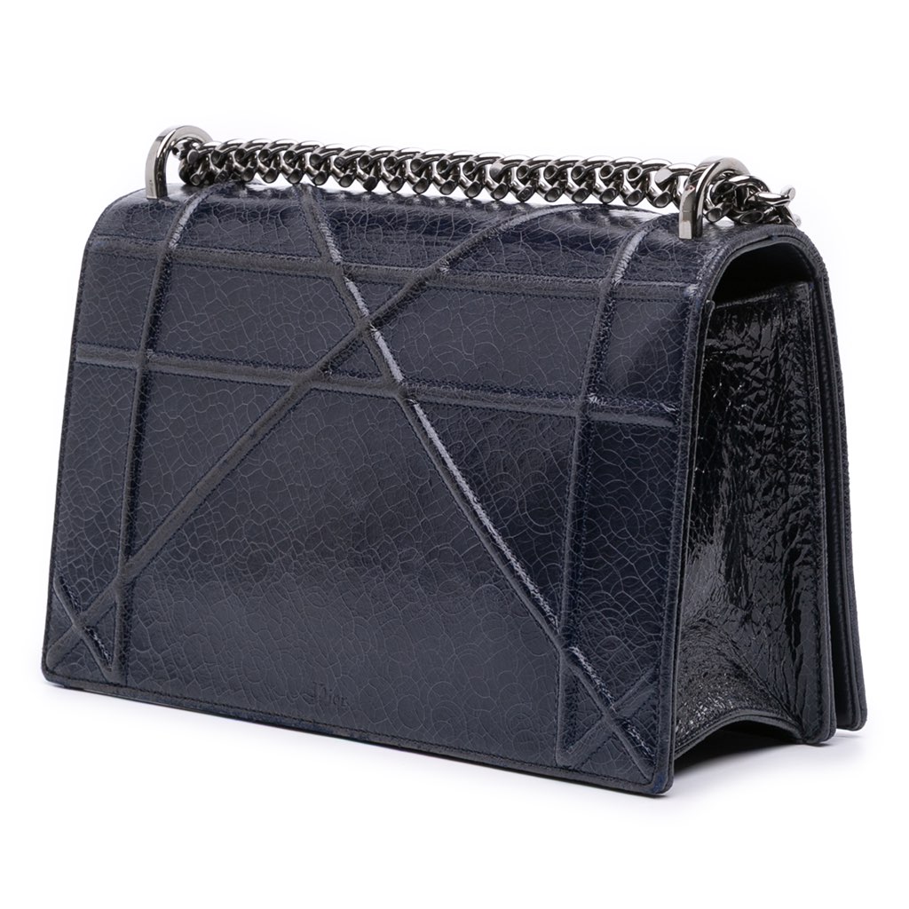 Dior Medium Crackled Deerskin Diorama Flap - 2