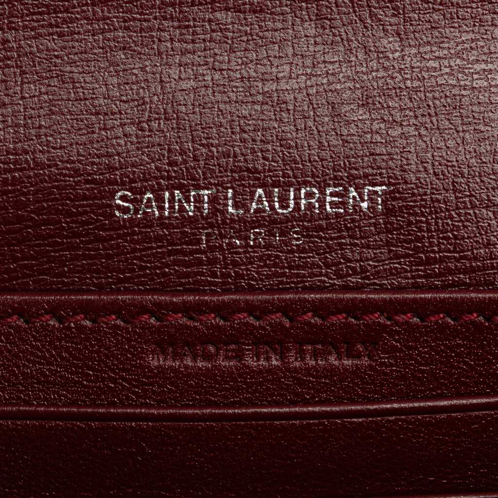 Saint Laurent Calfskin Monogram Sunset Chain Wallet - Side view
