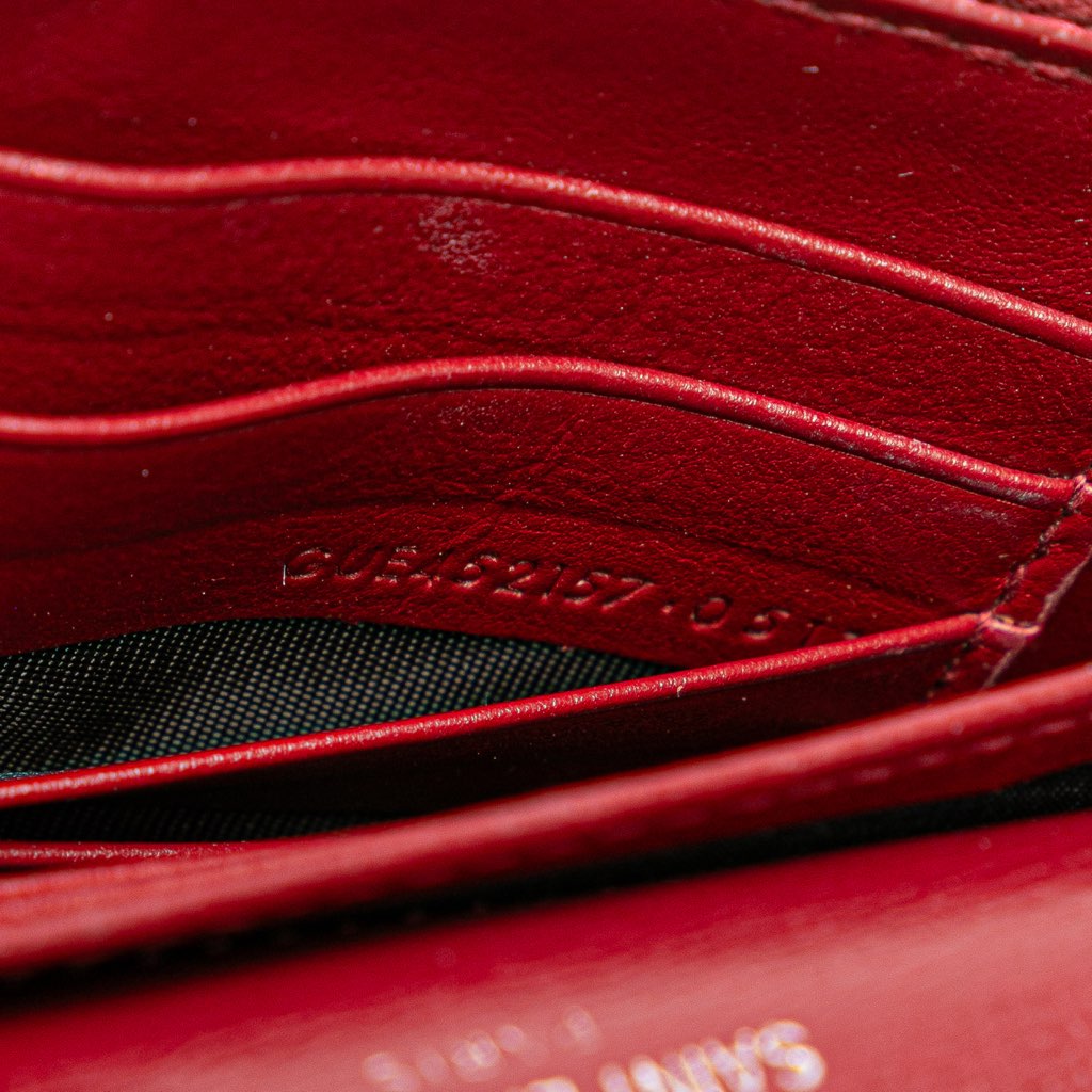 Saint Laurent Calfskin Monogram Sunset Chain Wallet - Detail 1