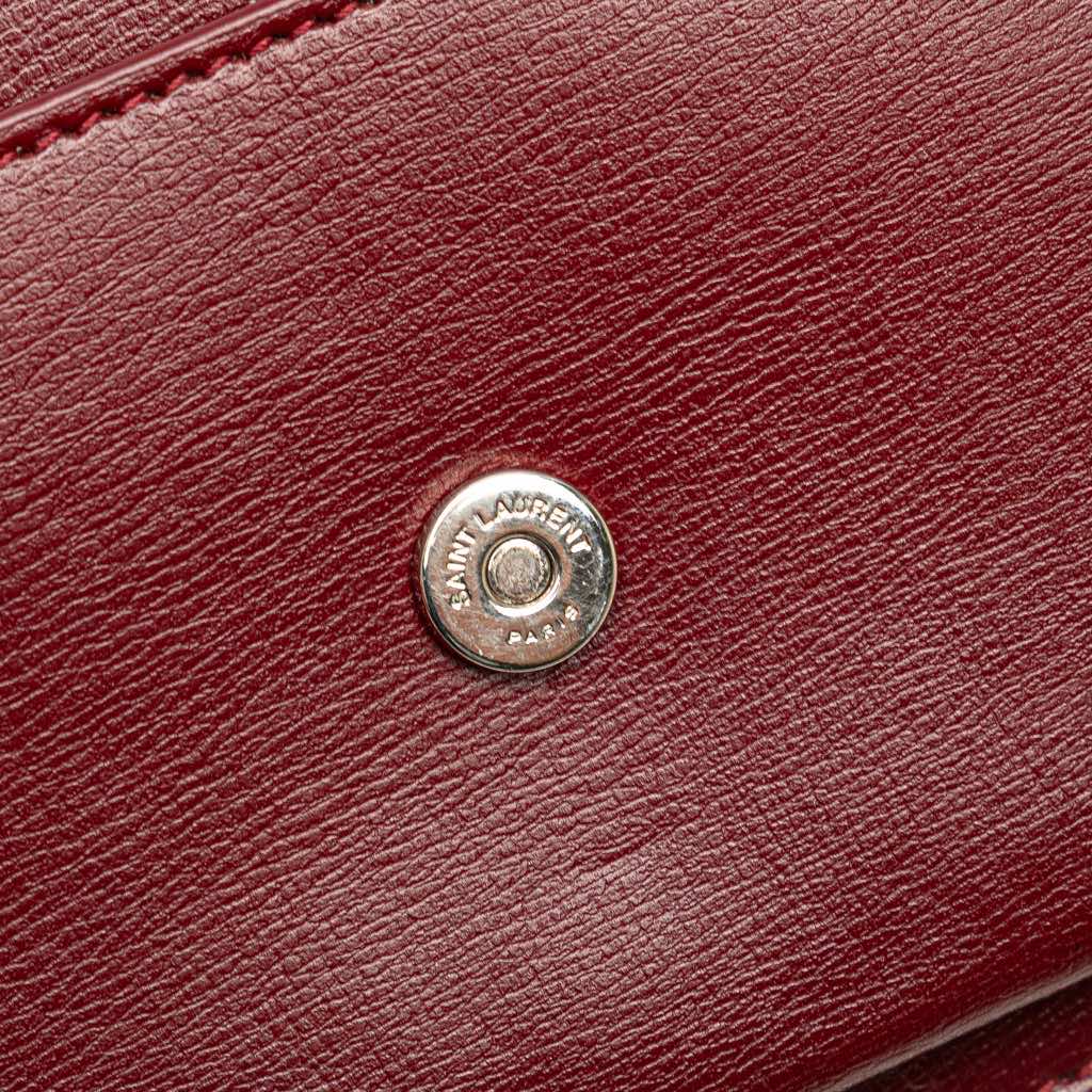 Saint Laurent Calfskin Monogram Sunset Chain Wallet - Image 11