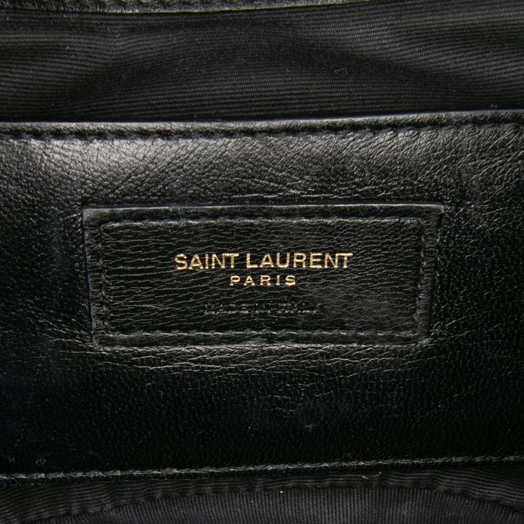 Saint Laurent Medium Sheepskin Triquilt Monogram College Bag - 5