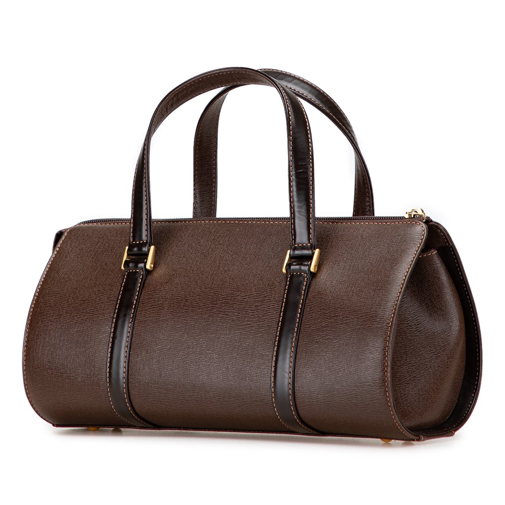 Burberry Leather Boston Bag - 2