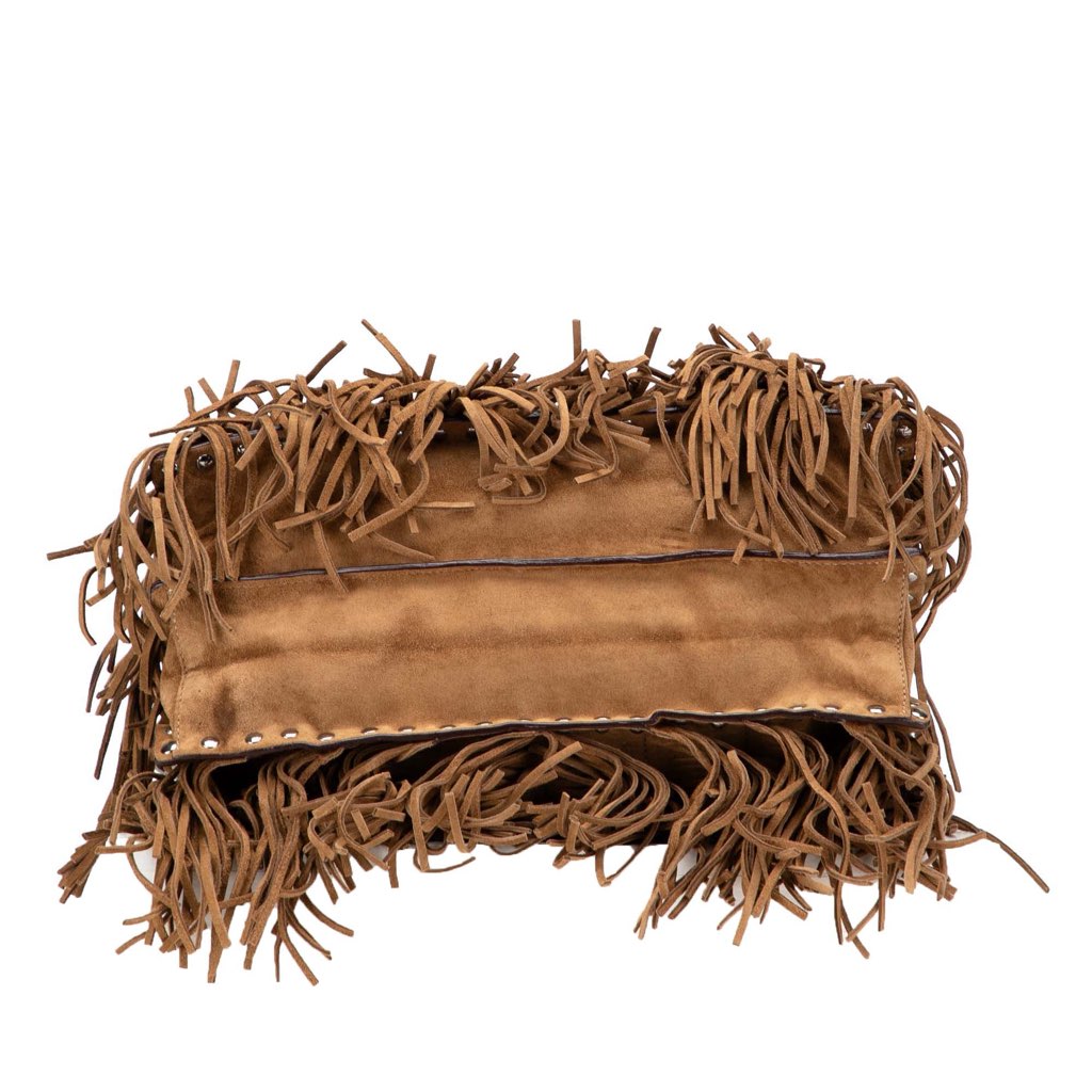 Prada Suede Fringe Satchel - 3
