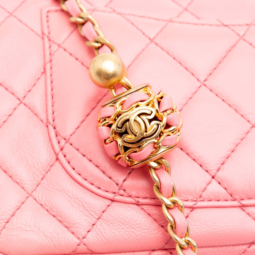 Chanel Mini Rectangular Classic Lambskin Pearl Crush Single Flap - Image 11