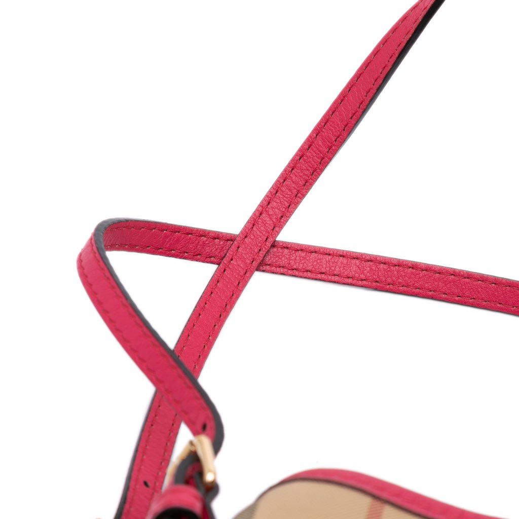 Burberry Small Haymarket Check Canvas and Leather Canterbury Tote - Image 12