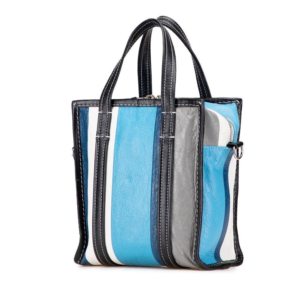 Balenciaga XS Lambskin Bazar Shopper Satchel - Back view