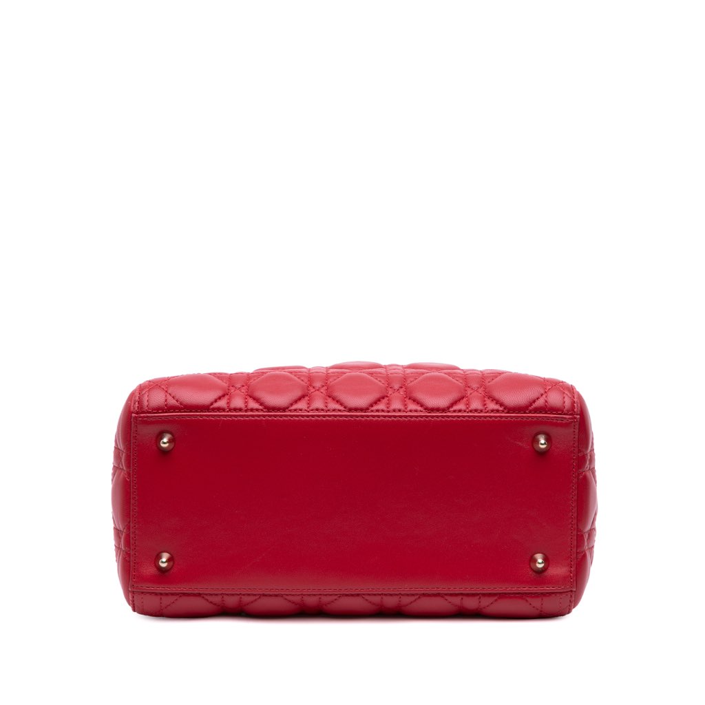 Dior Medium Lambskin Cannage Lady Dior - 3