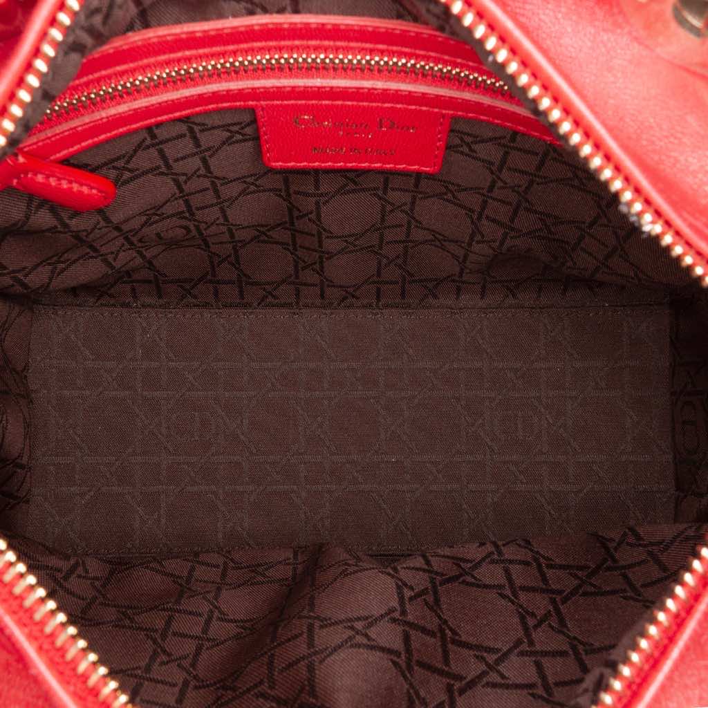 Dior Medium Lambskin Cannage Lady Dior - 4
