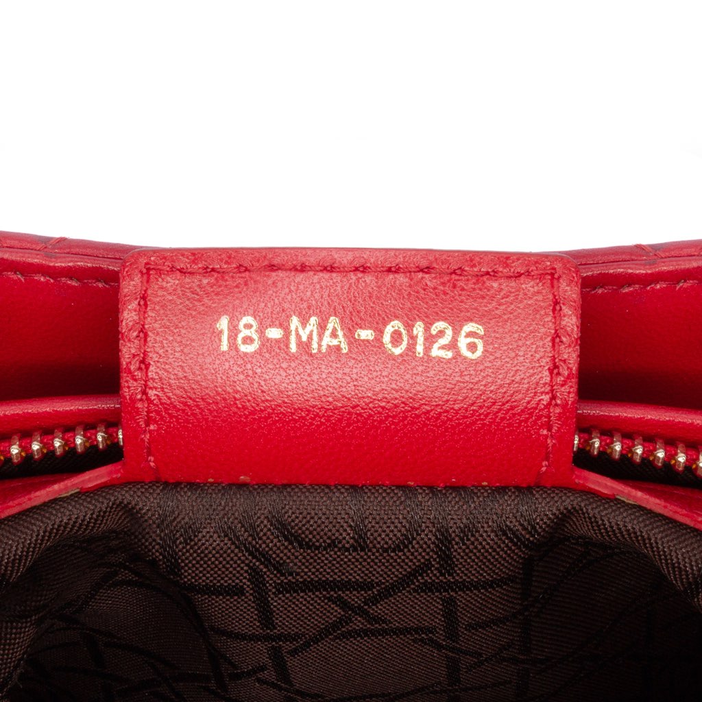 Dior Medium Lambskin Cannage Lady Dior - 5