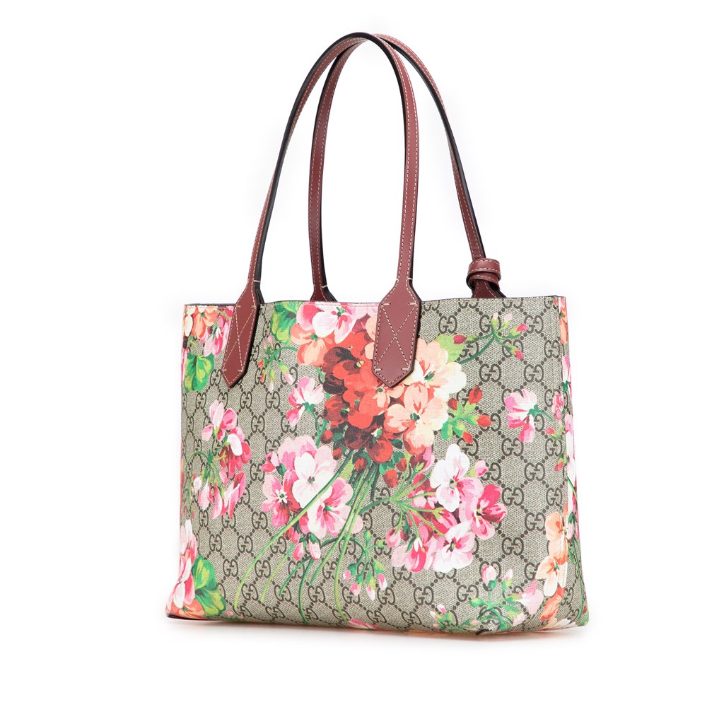 Gucci Small GG Supreme Blooms Reversible Tote - 2