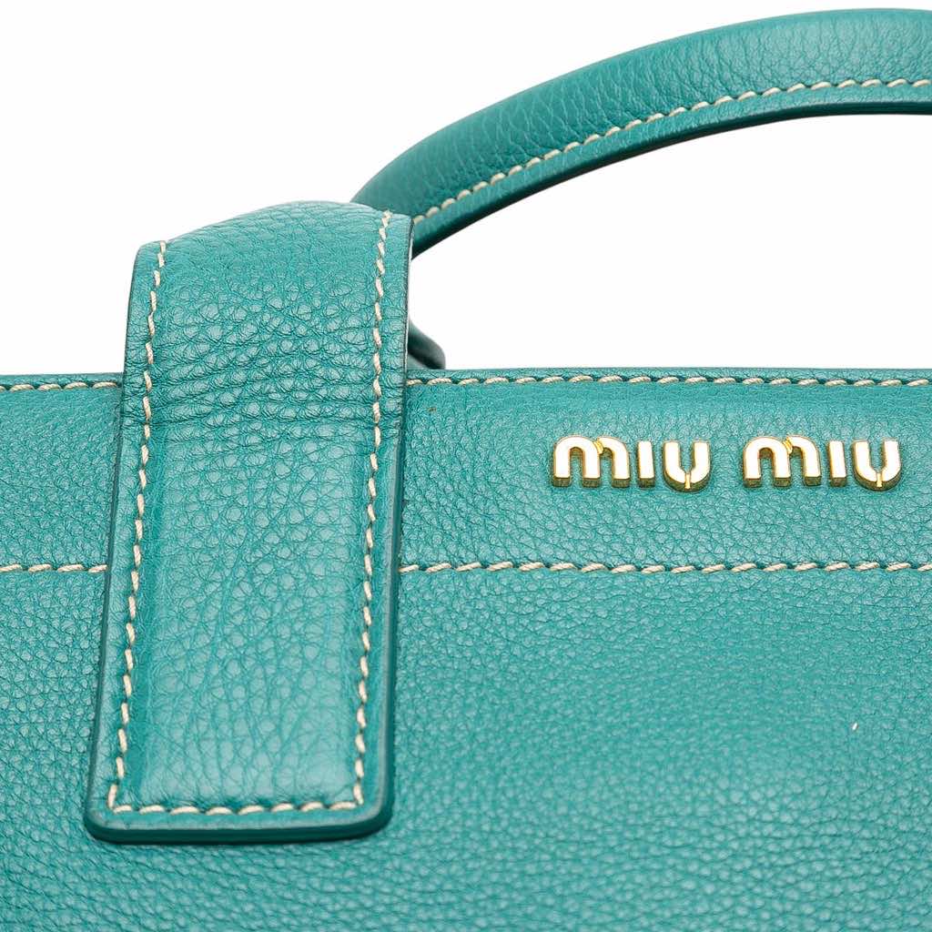 Miu Miu Vitello Caribou Satchel - Image 10