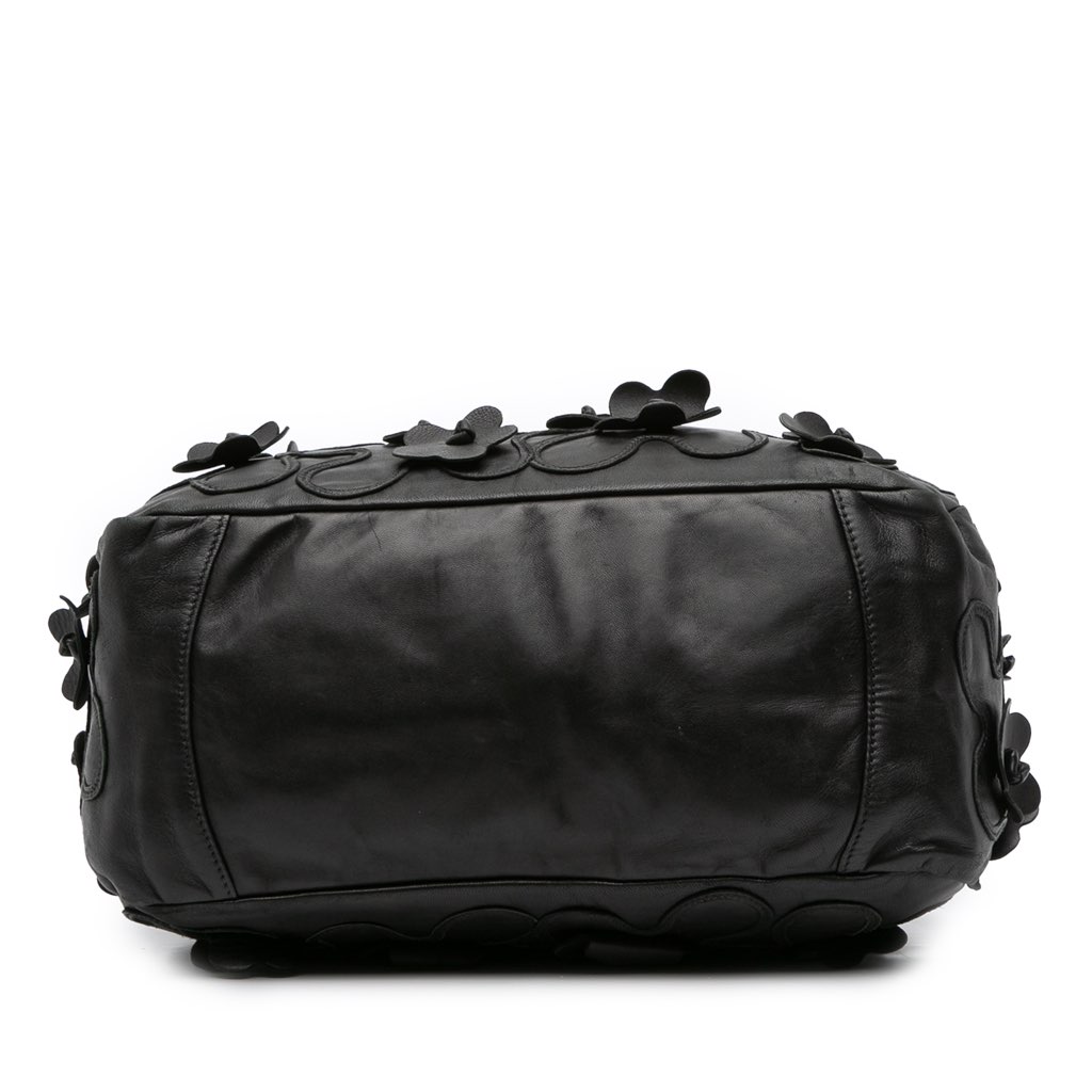 Prada Nappa Intarsio Flower Shopping Tote - Image 6