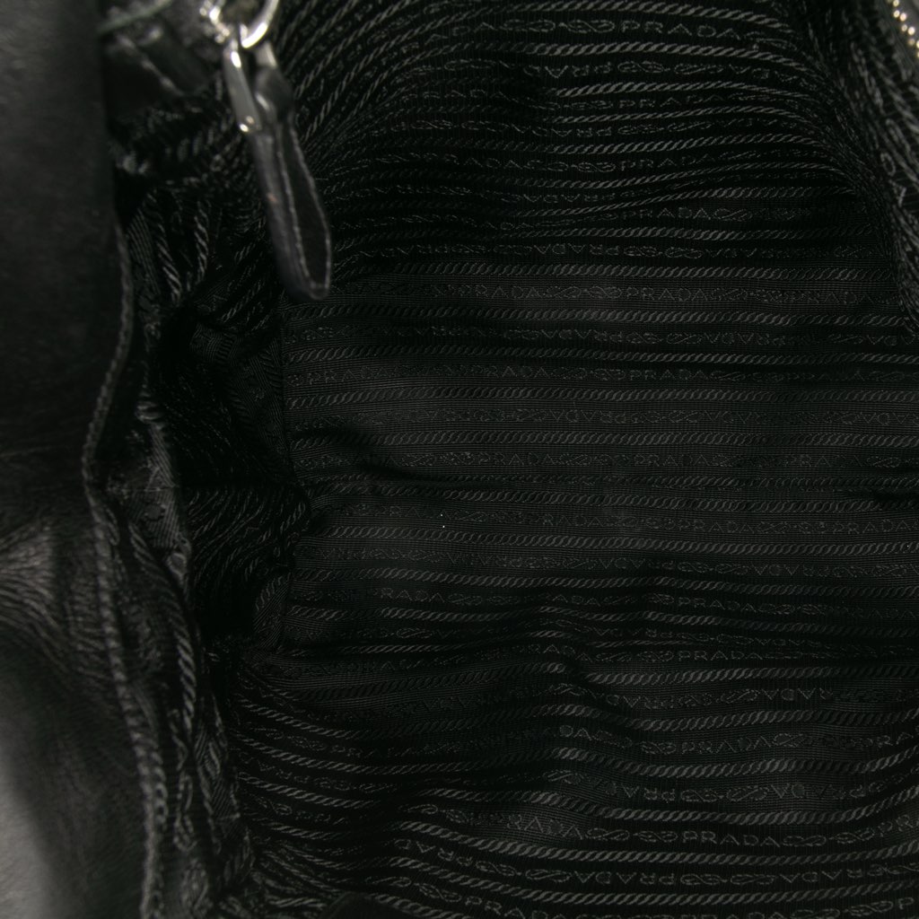 Prada Nappa Intarsio Flower Shopping Tote - 4