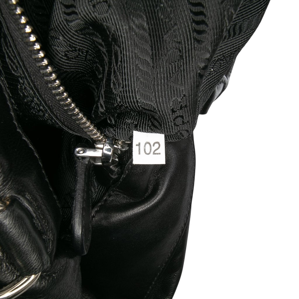 Prada Nappa Intarsio Flower Shopping Tote - Detail 1