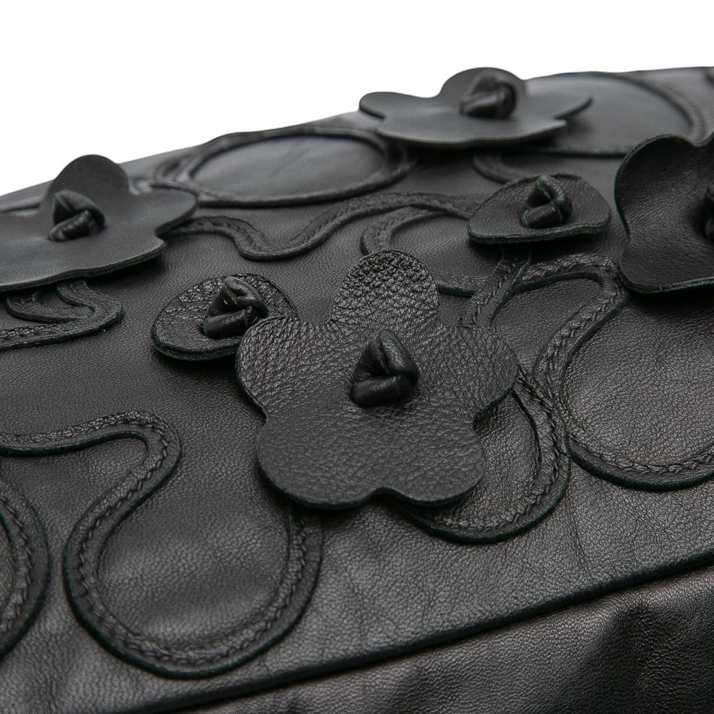 Prada Nappa Intarsio Flower Shopping Tote - Detail 2