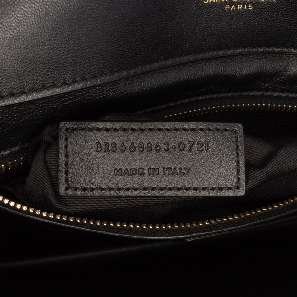 Saint Laurent Bicolor Quilted Lambskin Gaby Crossbody - Detail 1