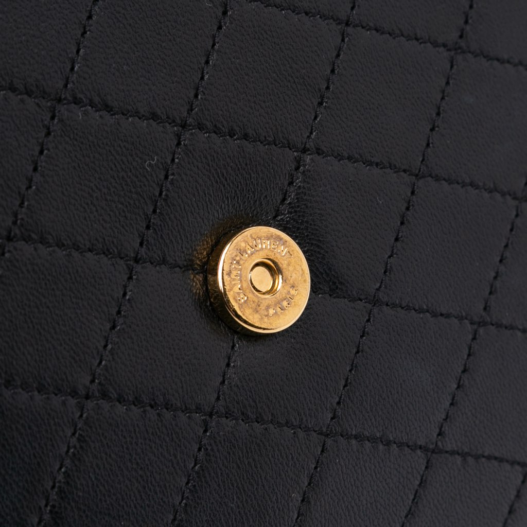 Saint Laurent Bicolor Quilted Lambskin Gaby Crossbody - Detail 2