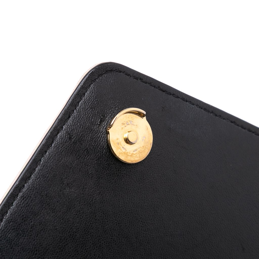 Saint Laurent Bicolor Quilted Lambskin Gaby Crossbody - Image 10