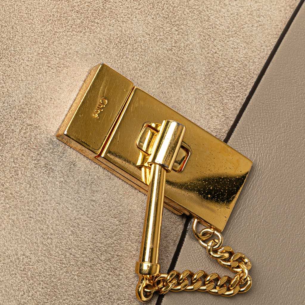 Chloé Small Suede and Calfskin Drew Crossbody - Image 13