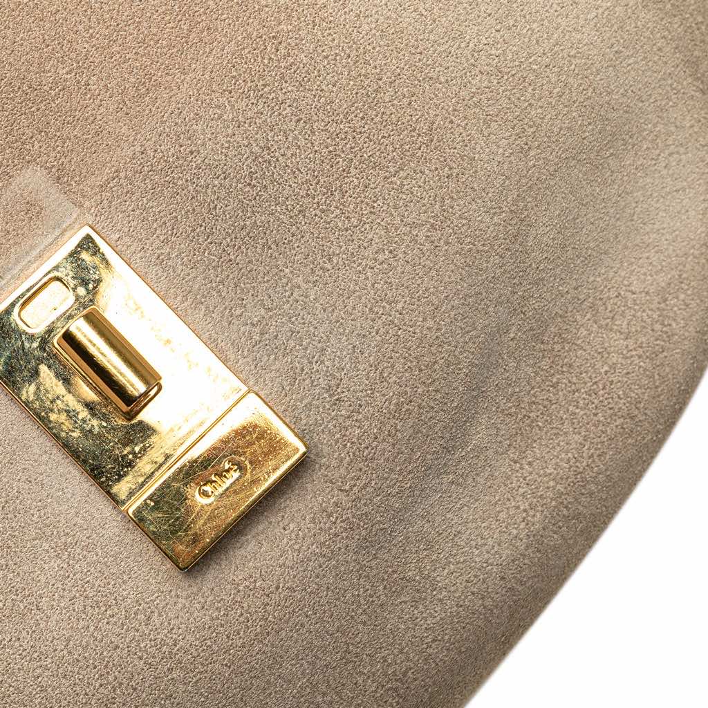 Chloé Small Suede and Calfskin Drew Crossbody - Image 12