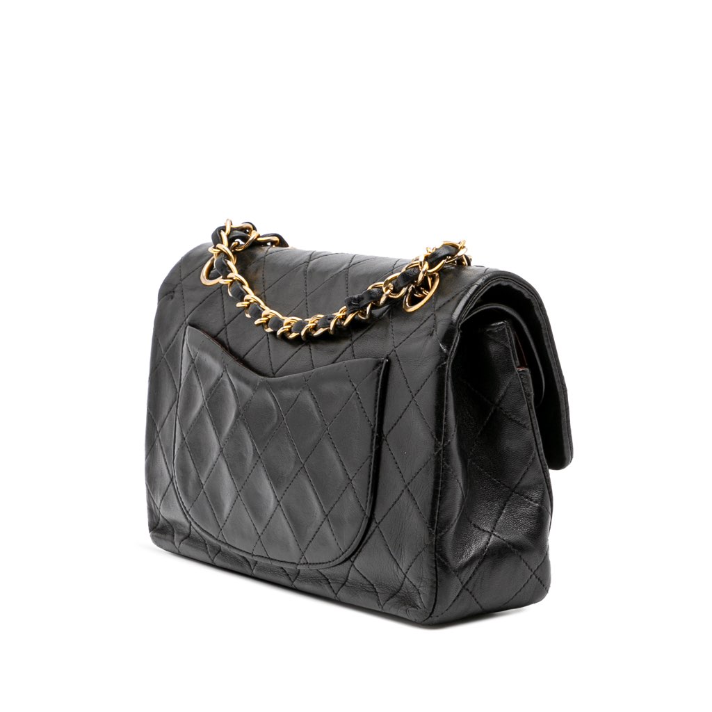 Chanel Small Classic Lambskin Double Flap - Back view