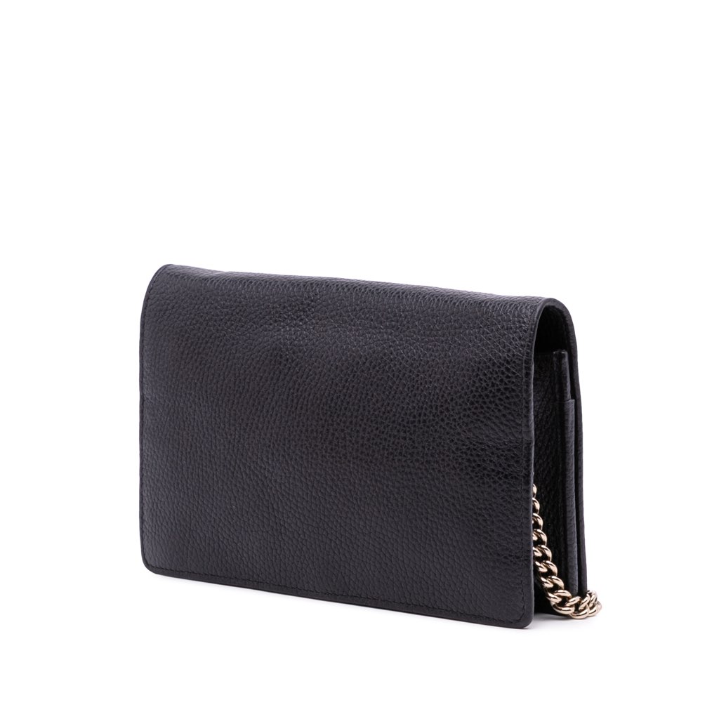 Gucci Leather Soho Wallet on Chain - Back view