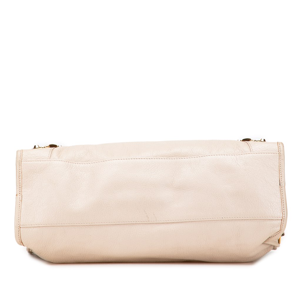 Balenciaga Chevre Motocross Classic Metallic Edge City Satchel - Image 6