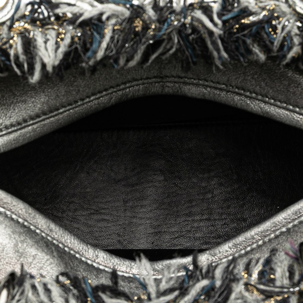 Dior Medium Tweed Cannage Fringe Lady Dior - 4