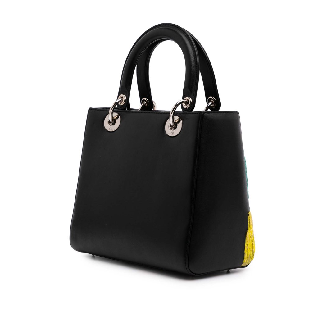 Dior Medium Calfskin Sequin Art Lady Dior - 2