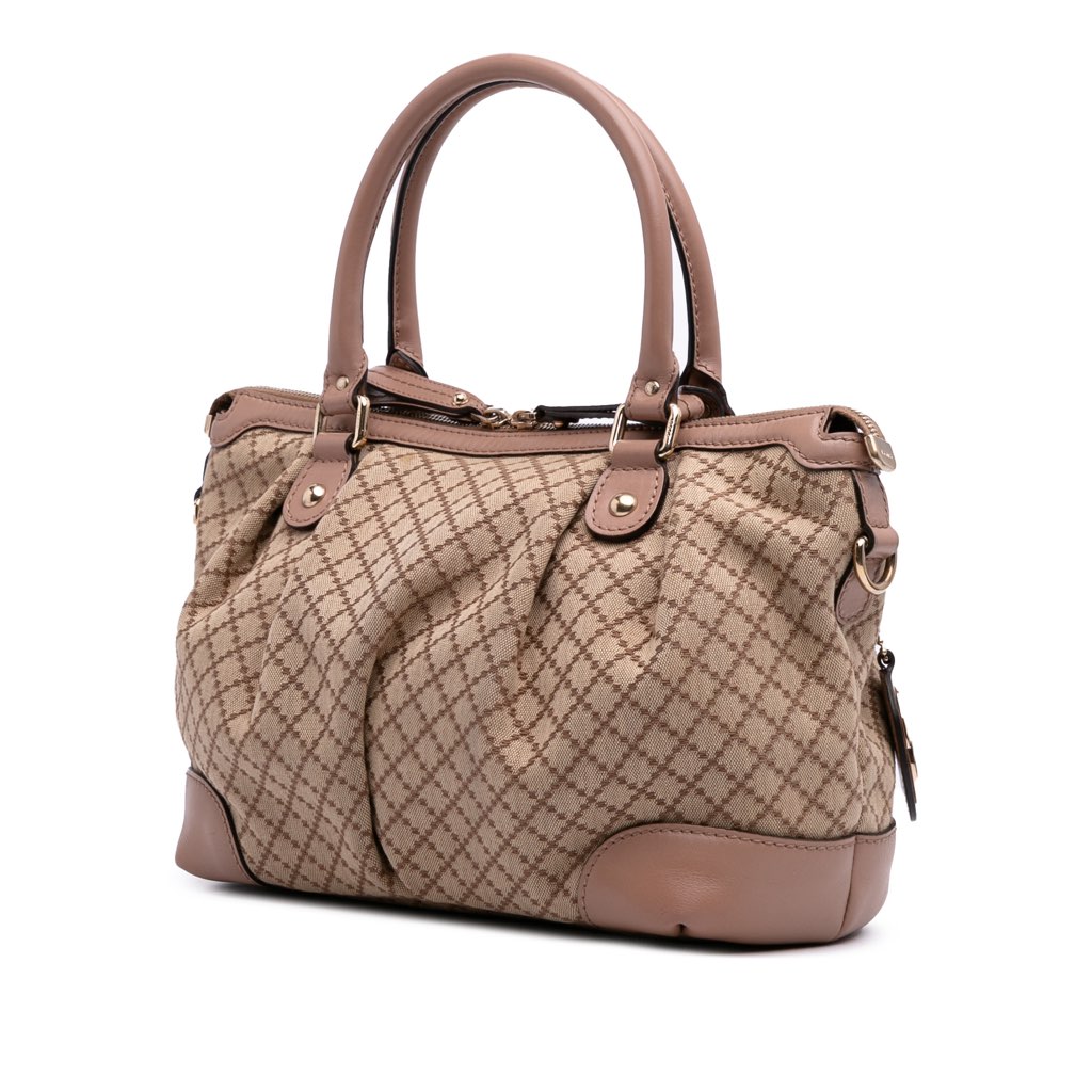 Gucci Diamante Canvas Sukey Satchel - 2