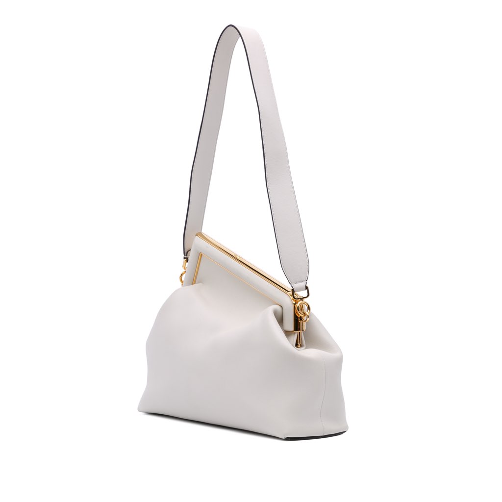 Fendi Medium Nappa Fendi First Shoulder Bag - Back view