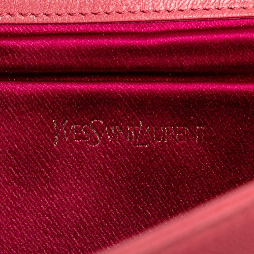 Yves Saint Laurent Large Leather Belle de Jour Clutch - Side view