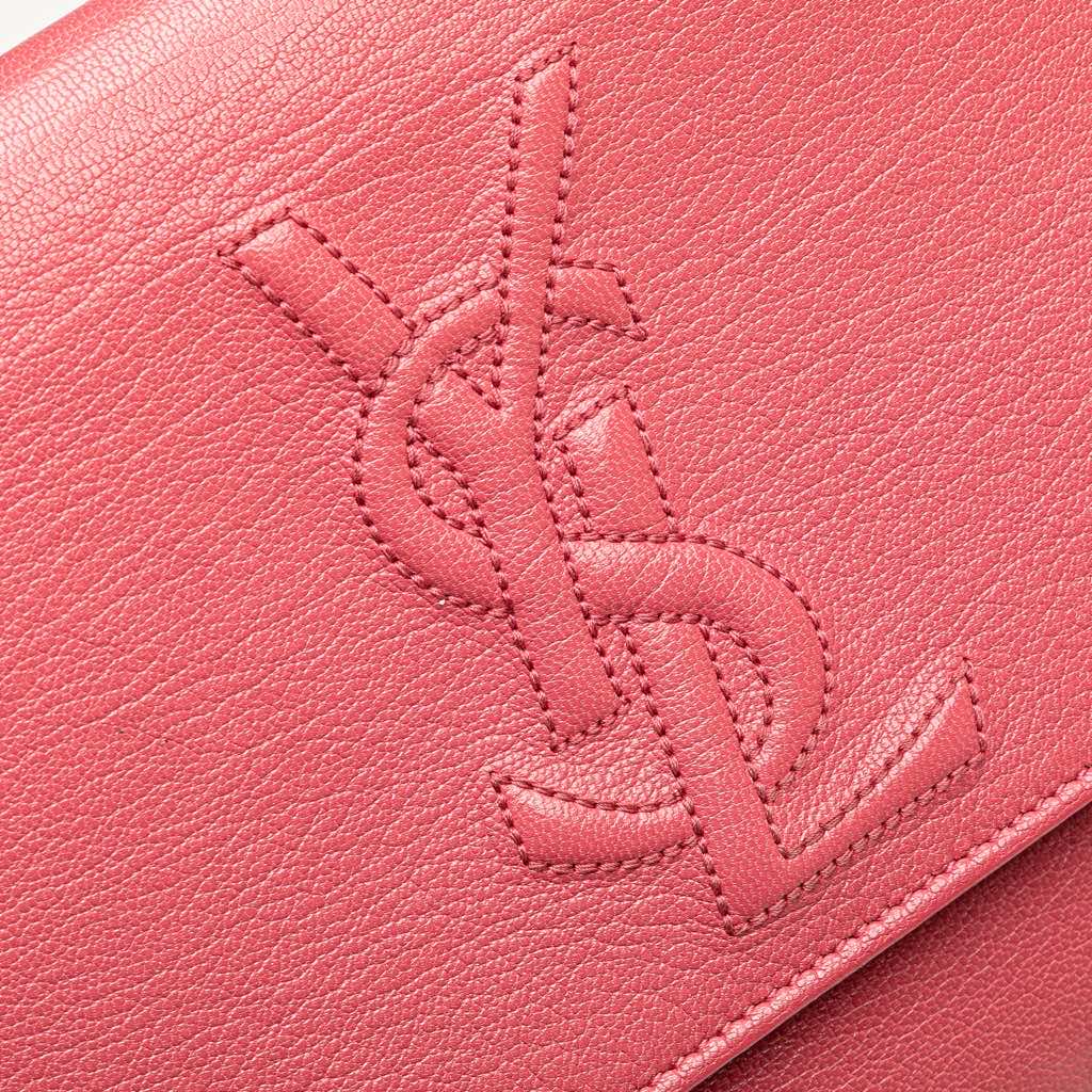Yves Saint Laurent Large Leather Belle de Jour Clutch - Detail 2