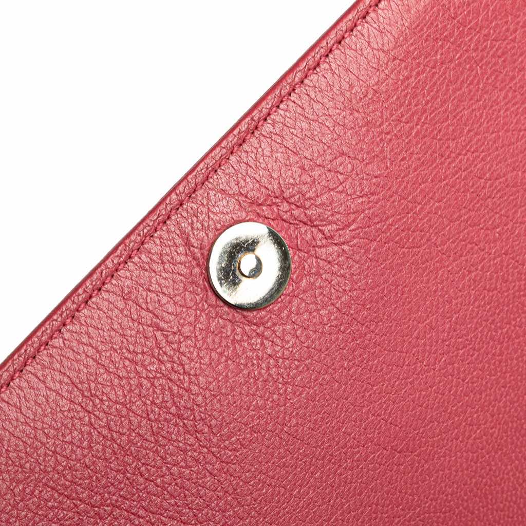 Yves Saint Laurent Large Leather Belle de Jour Clutch - Image 10