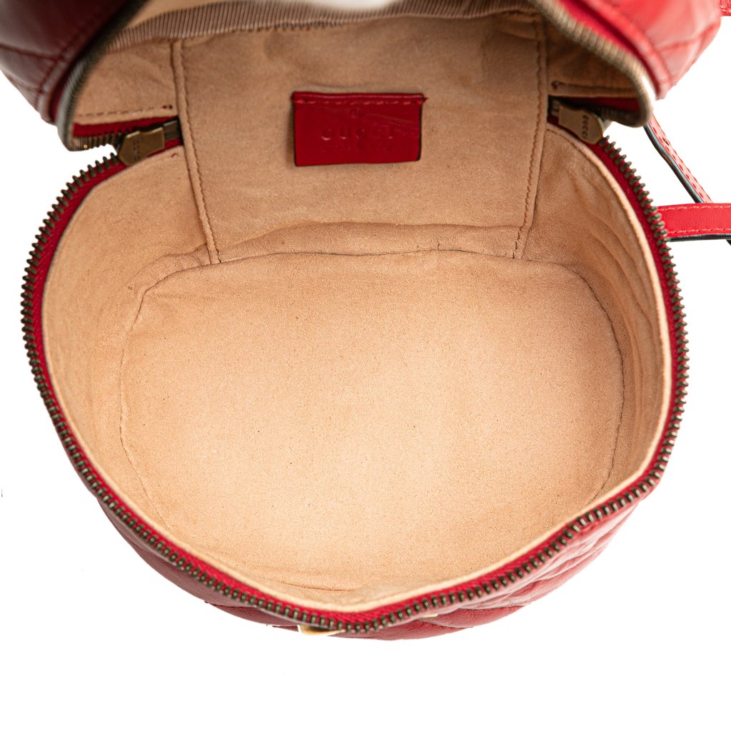 Gucci Mini GG Marmont Matelasse Leather Round Backpack - 4